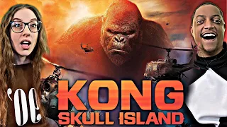 KONG: SKULL ISLAND(2017) | MOVIE REACTION | OUR FIRST TIME WATCHING | KONG GOES HARD! | MONARCH🤯😱