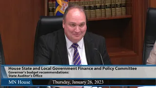 House State and Local Government Finance and Policy Committee 1/26/23