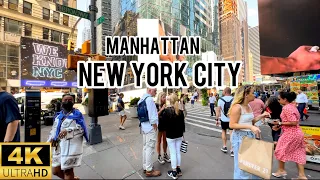 NEW YORK CITY - Manhattan Walking Tour in Summer 2023 - 4k Video TRAVEL