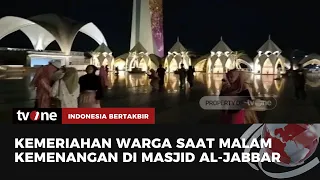 Warga Bandung Meriahkan Malam Takbiran di Masjid Al Jabbar | Indonesia Bertakbir tvOne