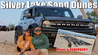 First Time Taking Our BRONCO To Silver Lake Sand Dunes! | 9th Annual Bronco Takeover | How You DUNE?