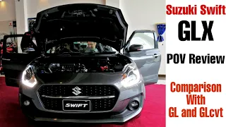 2022 Suzuki Swift GLX POV Review and Comparison with GL CVT | top of the line | Price & specs