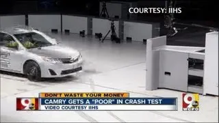 Camry, other Toyota cars perform poorly during crash test