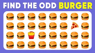 Find the ODD One Out - Junk Food Edition 🍔🍕 Emoji Quiz | Easy, Medium, Hard