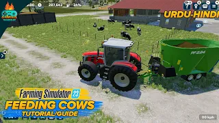 Feeding Cows Guide! Amazing Cow Farm with Opening Doors Feature | Farming Simulator 23 Mobile urdu
