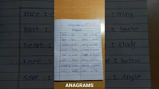 Anagrams