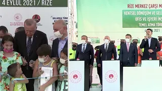 Child steals the show from Erdogan