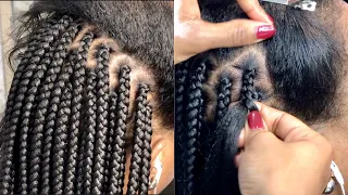 BRAIDS CLASS: Perfect your box braids, no lumps, no bumps + Dipping technique to remove stiffness