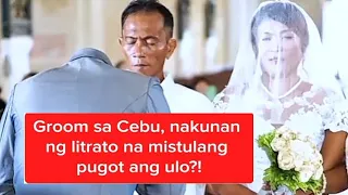 Groom sa Cebu, na kunan  ng litratu na mistulang PUGOT ang Ulo sa Mismong Kasal? #KMJS