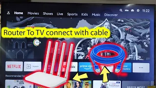 How to connect internet cable to MI android TV
