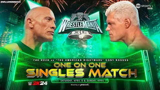 Cody Rhodes vs The Rock WWE King & Queen of the Ring - Full Match Champion vs Champion Match 2024