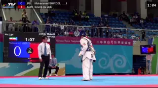 Asian Junior Taekwondo Championships. Final male -68