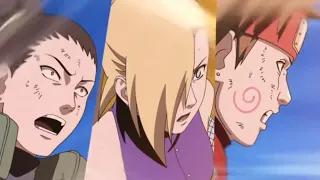 Team Asuma ,Naruto ,kakashi VS Hiden and Kakuzu I English sub