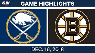 NHL Highlights | Sabres vs. Bruins - Dec 16, 2018