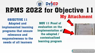 RPMS SY 2021-2022 OBJECTIVE 11 ATTACHMENT