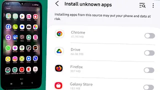 How to install Unknown Apps from Chrome & internet on Samsung Galaxy A15 A14, A24, A34, A54 #Fix