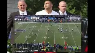 Aaron Hernandez's Final Game Ever Played (2012 AFC Championship)