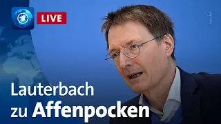 Pressekonferenz: Bundesgesundheitsminister Lauterbach informiert zu Ausbruch von Affenpocken