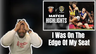 AMERICAN REACTS TO Brisbane Lions v Richmond Highlights | Elimination Final, 2022 | AFL