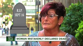 Woman mistakenly declared dead