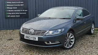 2013 13 VOLKSWAGEN CC 2.0 GT TDI BLUEMOTION TECHNOLOGY 4d 138 BHP DETAILED WALK AROUND