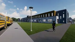 Saco’s New School Construction Project (Flyover Video)