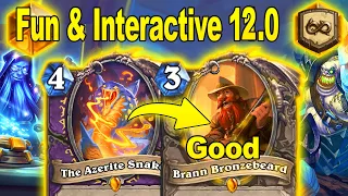 My Snake Warlock 12.0 Is Best Most Fun & Interactive Design Showdown in the Badlands | Hearthstone