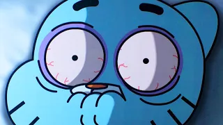 we watched TRAUMATIZING Gumball episodes...