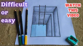 Is drawing 3D is difficult or easy? Watch this video