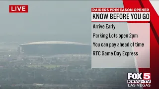 What to know before you head to Allegiant Stadium for Saturday's preason Raiders game