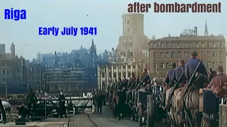Riga. Early July 1941. Ruins after bombardment. Рига. Начало июля 1941. Руины после бомбардировки.