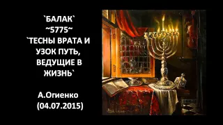 `БАЛАК` ~5775~ `ТЕСНЫ ВРАТА И УЗОК ПУТЬ, ВЕДУЩИЕ В ЖИЗНЬ` А.Огиенко (04.07.2015)