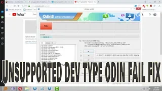 Unsupported dev type odin fail fix all new samsung mobile flash fail firmware.
