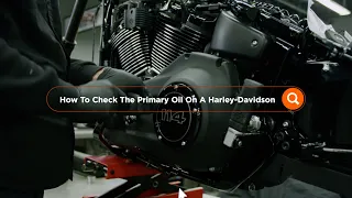 How To Check Your Primary Oil On A Harley-Davidson