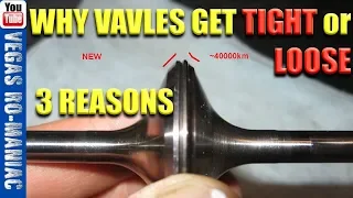 🤨 3 reasons WHY VALVES get tight or get loose on a 4 stroke motor, wear out