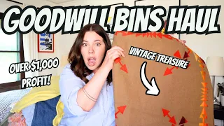 Unbelievable Finds and Over $1,000 Profit at the Goodwill Bins for Resale on Poshmark and Ebay.