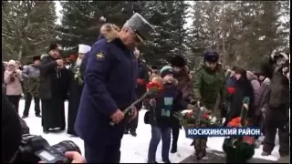 На Алтае установили мемориальные таблички в память о Герое России Олеге Пешкове, погибшем в Сирии