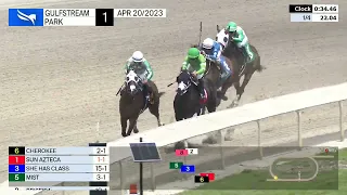 Gulfstream Park Carrera 1 - 20 de Abril 2023