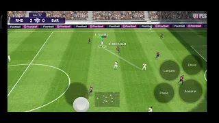 Real Madrid vs Barcelona no PES mobile 2021 jogão♥️