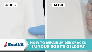 How To Fix Boat Gelcoat Spider Cracks, Hairline Cracks, and Crazing [MATERIALS LIST👇] | BoatUS