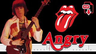 The Rolling Stones - Angry (🔴Bass Tabs | Notation) @ChamisBass #chamisbass #basstabs