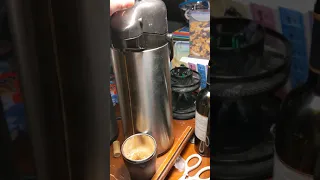 Foamy Coffee - Long Pour From An Airpot
