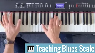 🎹 Teaching a Blues Scale Progression on Piano with Hit The Road Jack