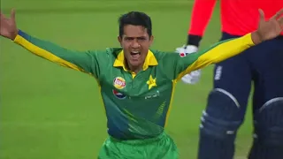 Aamer Yamin strikes on his first ball in T20 internationals 🎯 | Pakistan vs England, Sharjah 2015