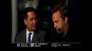 Matthew Perry Stops By HNIC On Kelly Hrudey Legends Night