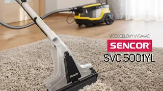 Unboxing víceúčelový vysavač Sencor SVC 5001YL