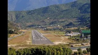 Scary Landing at Paro International Airport, Bhutan | Paro Bhutan RWY15 | MSFS |