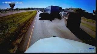 Driver who captured video of horrific dump truck crash speaks up