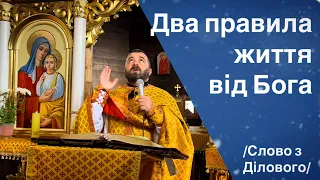 Два правила життя від Бога. Лк.10,30-39. /Слово з Ділового/ о.Тарас Бровді