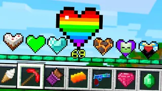 ¡Minecraft PERO hay CORAZONES PERSONALIZADOS! 💔💚💛💙 SILVIOGAMER MINECRAFT PERO